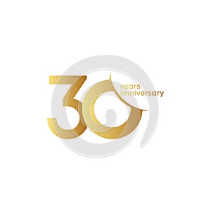 30 Years Anniversary Vector Template Design Illustration