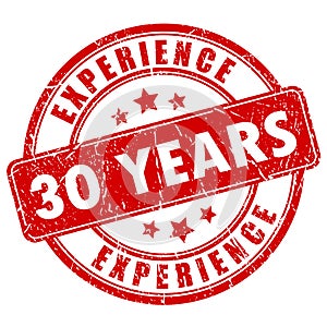 30 years experience rubber stamp