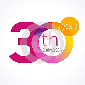 30 years round logo.