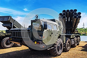 300mm multiple launch rocket system `Smerch`