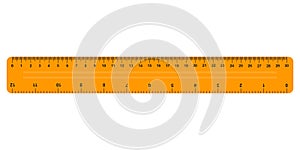 30cm measure tape ruler in flat, vector scholl ruler