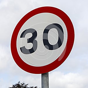 30mph Speed Limit Sign