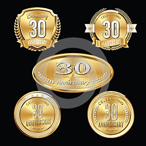 30th Anniversary emblems set