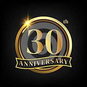 30th golden anniversary logo