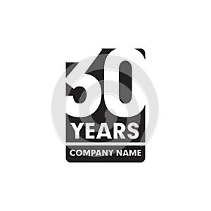 30th year anniversary emblem logo design