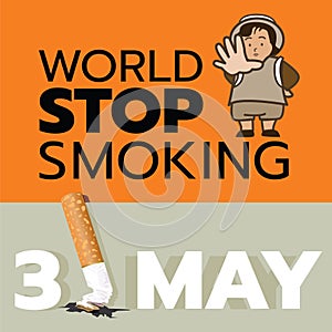 31 May is world stop smoking day