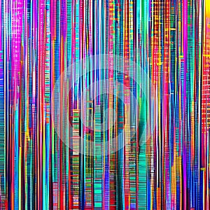 311 Pixelated Glitch: A glitchy and abstract background featuring pixelated glitch effects in vibrant and distorted colors that