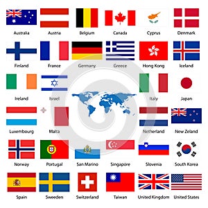 32 Industrialized country flag