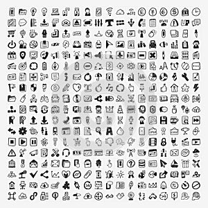 324 Vector Doodle Web Icons