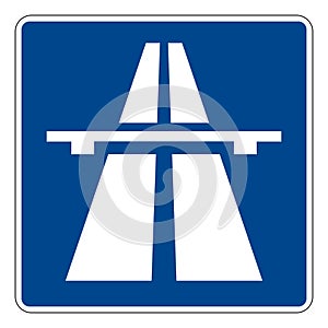 330a1 Autobahn road sign of Germany