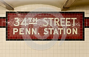 34th Street Penn. Station - New York City Subway