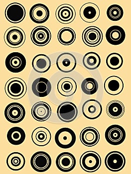 35 Circle Graphic Elements