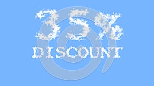 35% discount cloud text effect sky isolated background