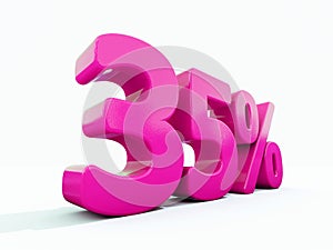 35 Percent Pink Sign