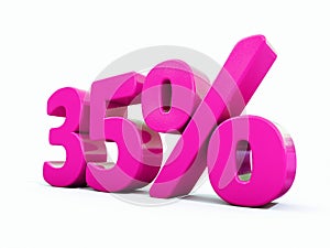 35 Percent Pink Sign