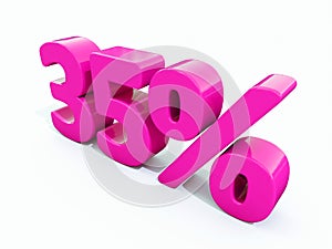 35 Percent Pink Sign
