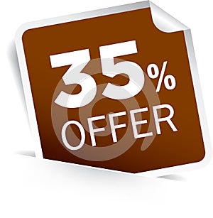 35 percentage discount offer