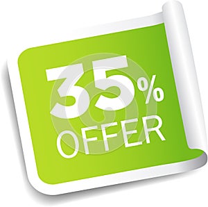 35 percentage discount offer