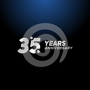 35 Years Anniversary Vector Design