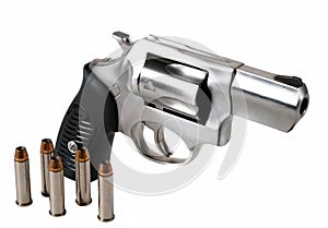 .357 Magnum Revolver with Bullets photo