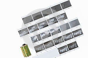 35mm Black and White Negatives With Roll of Antique Film