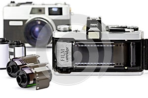 The 35mm camera with film