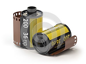 35mm camera photo film canisters