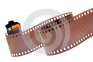 35mm classic negative film roll isolated