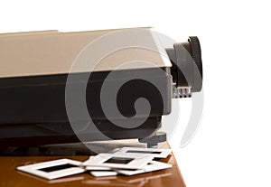 35mm Film Slide Projector Isolated