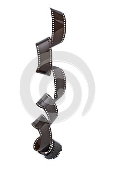 35mm film strip isolated