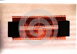 35mm roll revealed of photography reel