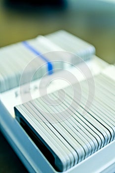 35mm slides in tray