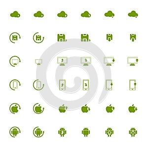 36 Download-Upload Icons