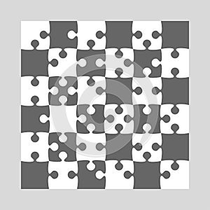 36 Grey White Background Puzzle. Jigsaw Puzzle.