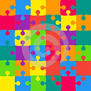 36 Multicolor Background Puzzle. Jigsaw.