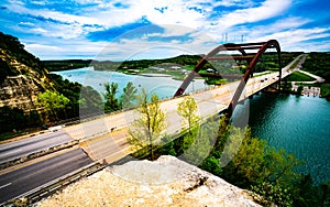 360 Bridge or Pennybacker Bridge in Austin Texas USA