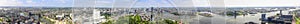 360 degree panorama taken from the Rotterdam`s Euromast