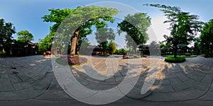 360 degree panorama of Wangjianglou Park. Chengdu, Sichuan, China