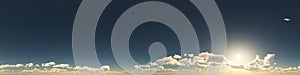 360 degree seamless panorama of clouds