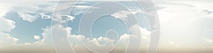 360 degree seamless panorama of clouds