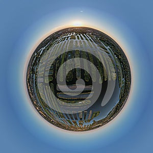 360 degree shot of The Netherlands, Broek op Langedijk, Oosterdel, a shpere