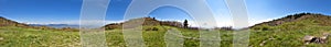 360 panorama of north carolina mountains