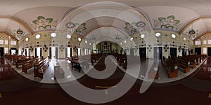 360 Panorama: Nuestra signora dela soledad church in Tanauan, Batangas, Philippines