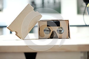 360 Video Cardboard Virtual Reality Viewer Opened