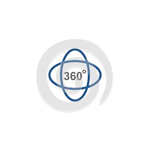 360degree icon vector design symbol