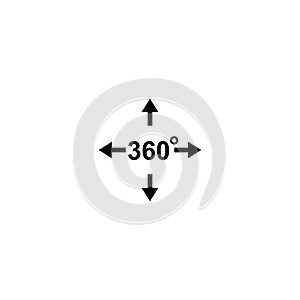 360degree icon vector design symbol