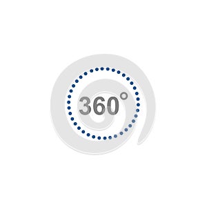 360degree icon vector design symbol