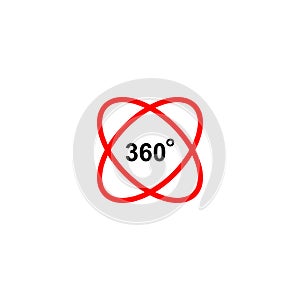 360degree icon vector design symbol