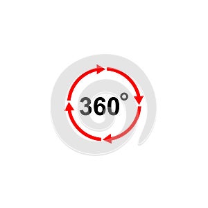 360degree icon vector design symbol
