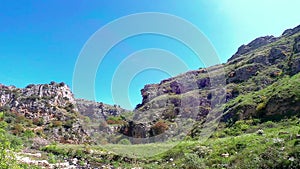 360Â° degree view with action cam of gravina di matera